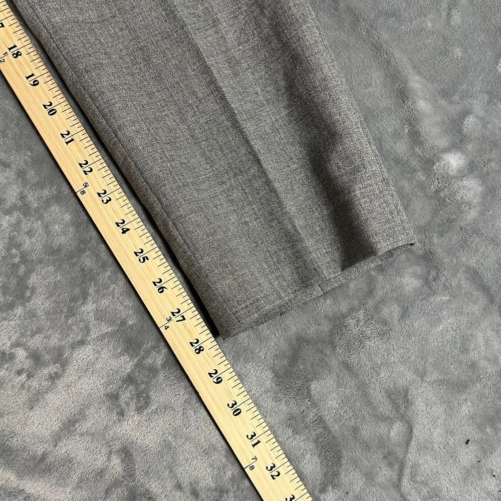Suitsupply Brescia Dress Pants Men 34x28 Gray Suit Trousers Wool Slim Flat Front
